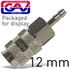 Universal Quick Coupler W/12mm Hose Tail Packaged